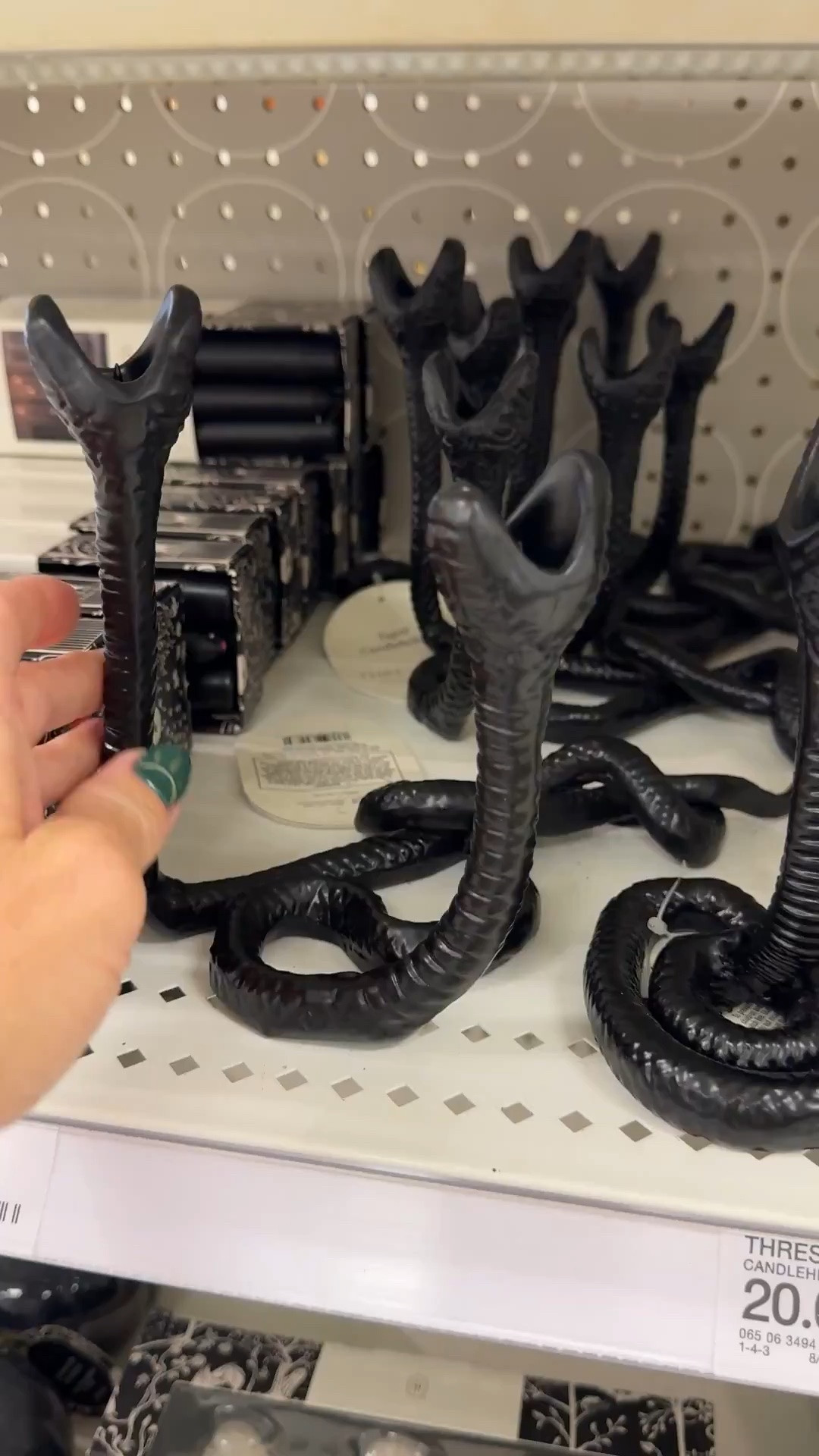 Target finds, our favorite Halloween decorations.  These snake candle holders are so chic.

Halloween decor