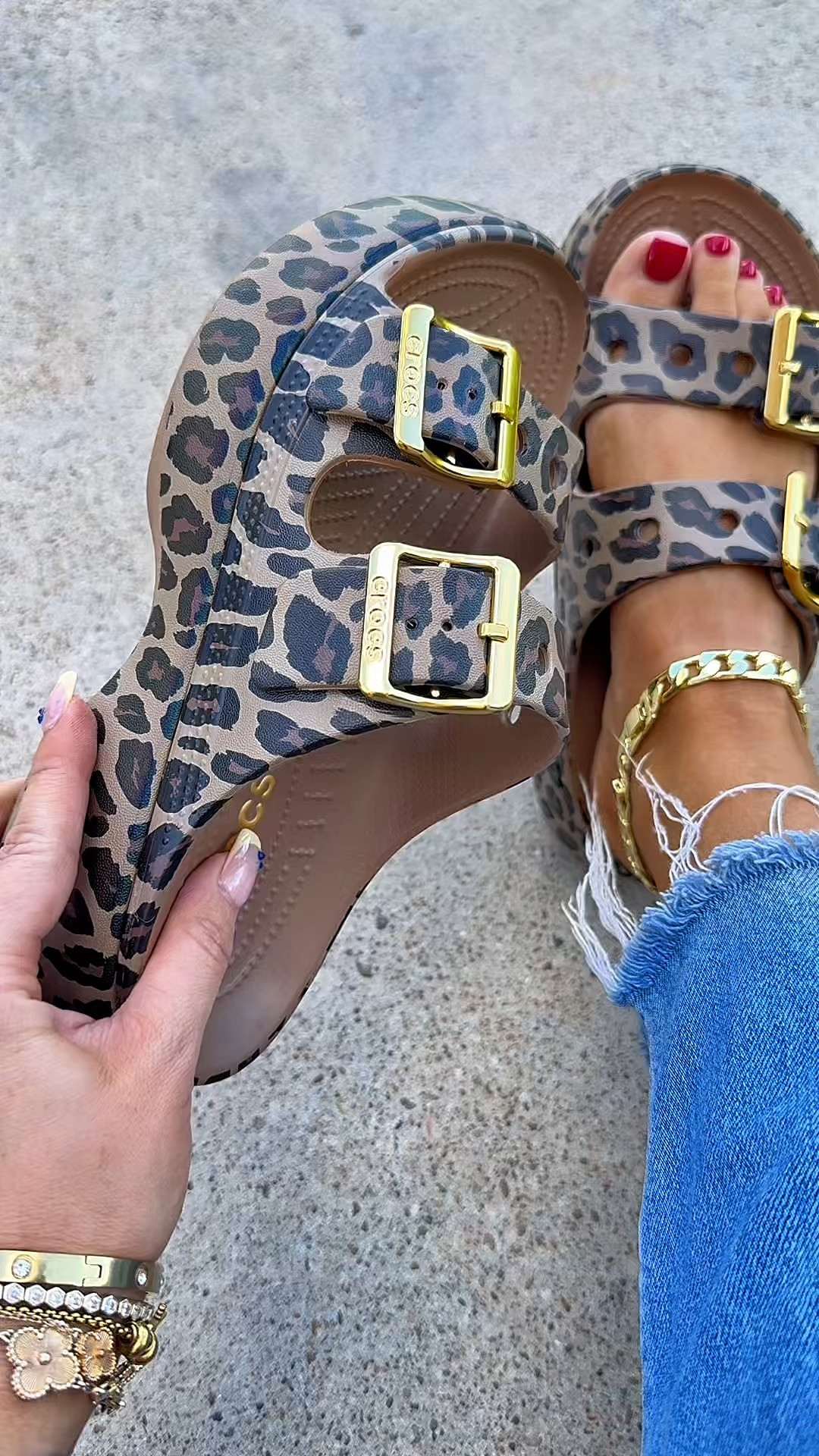 Crocs leopard Saturday sandals are here! #crocs #crocssandals #crocssaturday #crocssaturdaysandals #ad 

 #LTKootd #LTKWorkwear #LTKTravel