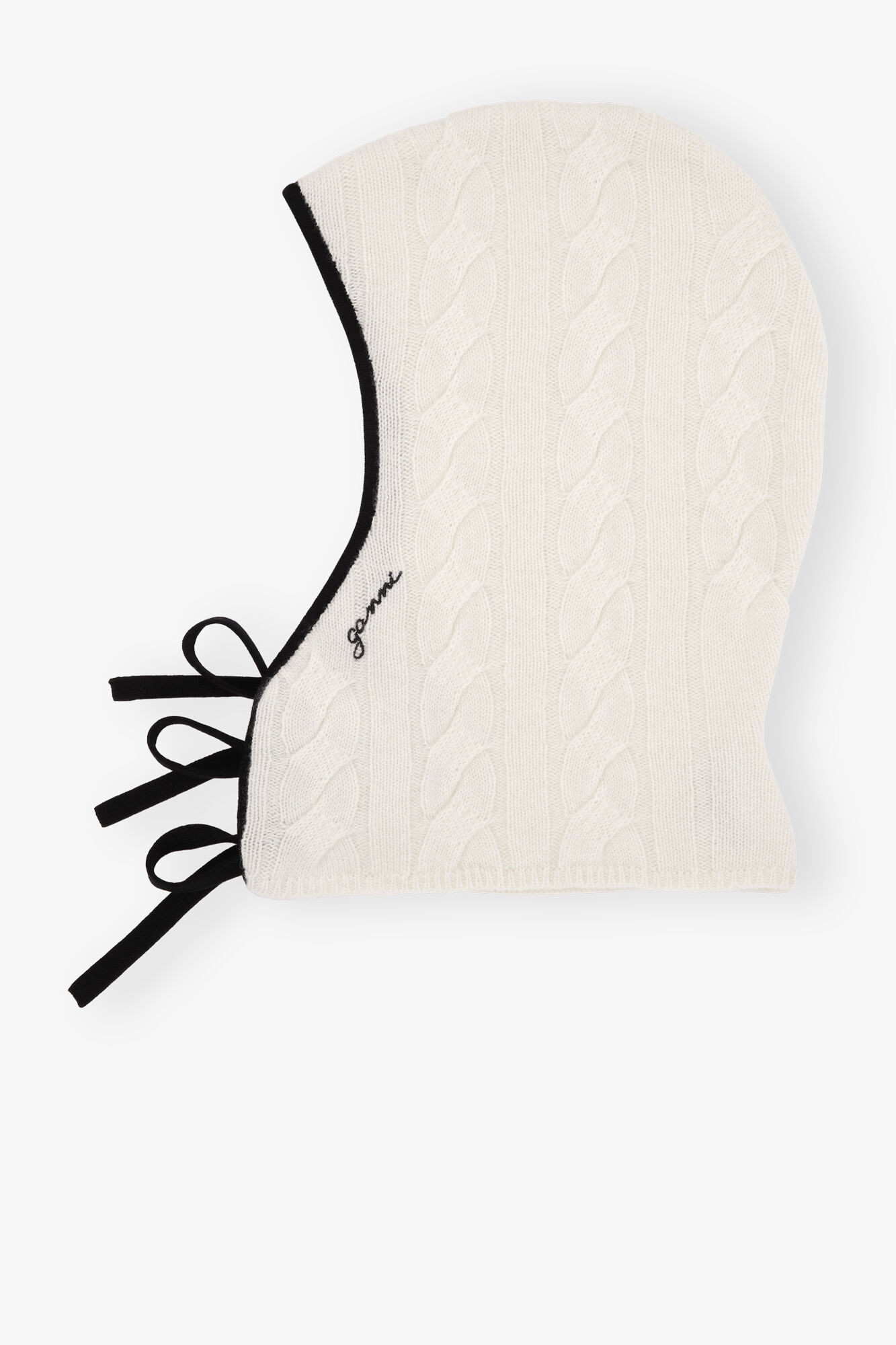 Ivory Cashmere Mix Balaclava | Ganni