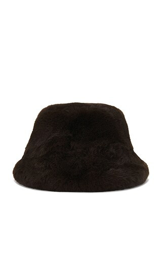 Lovers and Friends Elias Faux Fur Bucket Hat in Brown. | Revolve Clothing (Global)