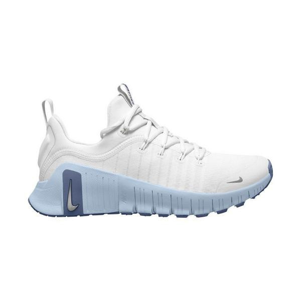 Women's Nike Free Metcon 6 Training Shoes 6.5 Regular White/Metallic Silver-Half Blue | Scheels Sports