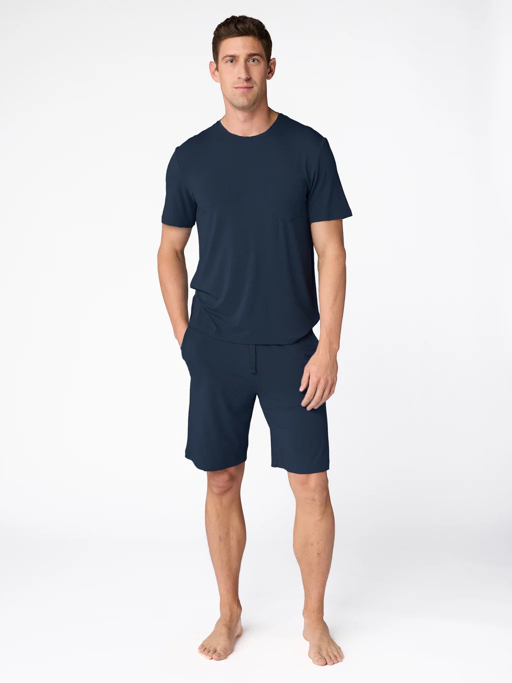 Men's Bamboo Stretch-Knit Short Sleeve Pajama Set | Cozy Earth