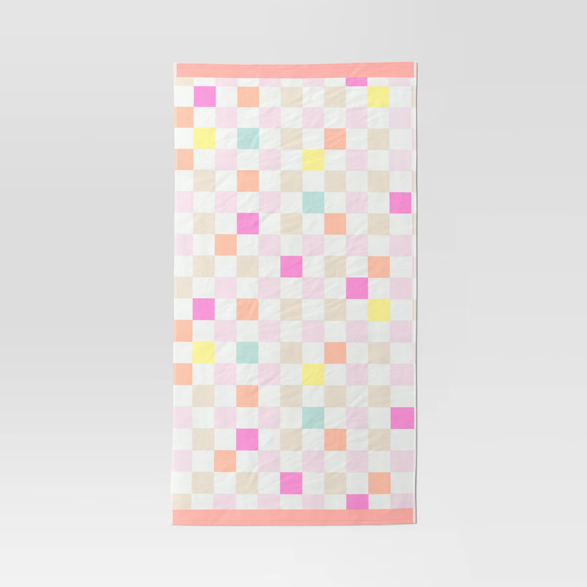 Checkered Beach Towel Pink - Sun Squad™ | Target