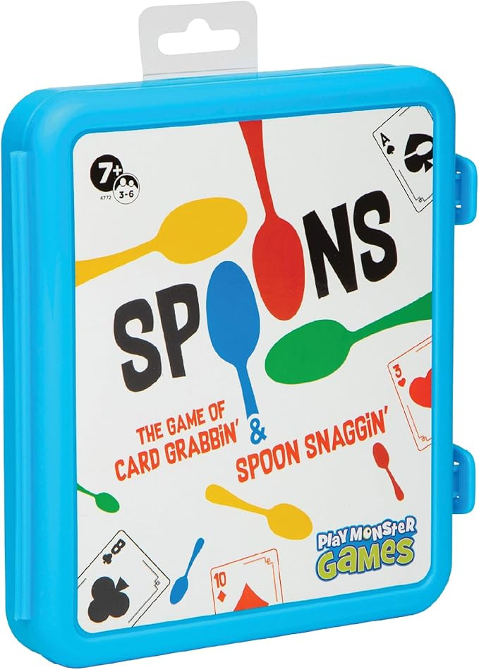 PlayMonster Spoons in a Case, Card Games for Kids - Spoons Game, Fun Family Games for Kids and Ad... | Amazon (US)