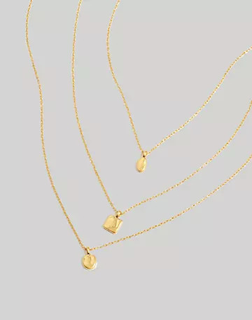 Three-Piece Geometric Necklace Set | Madewell