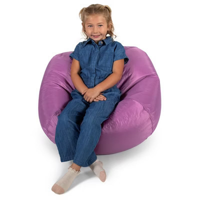 Big Joe Classic Bean Bag Chair, Durable Polyester Nylon Blend, Kids, Radiant Orchid | Target