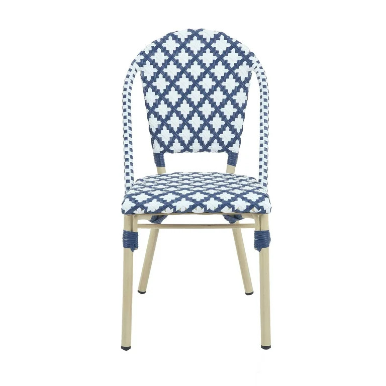 Furniture of America Portia French Metal Wicker Outdoor Bistro Chairs (Set of 2) by  - Set of 2 N... | Walmart (US)