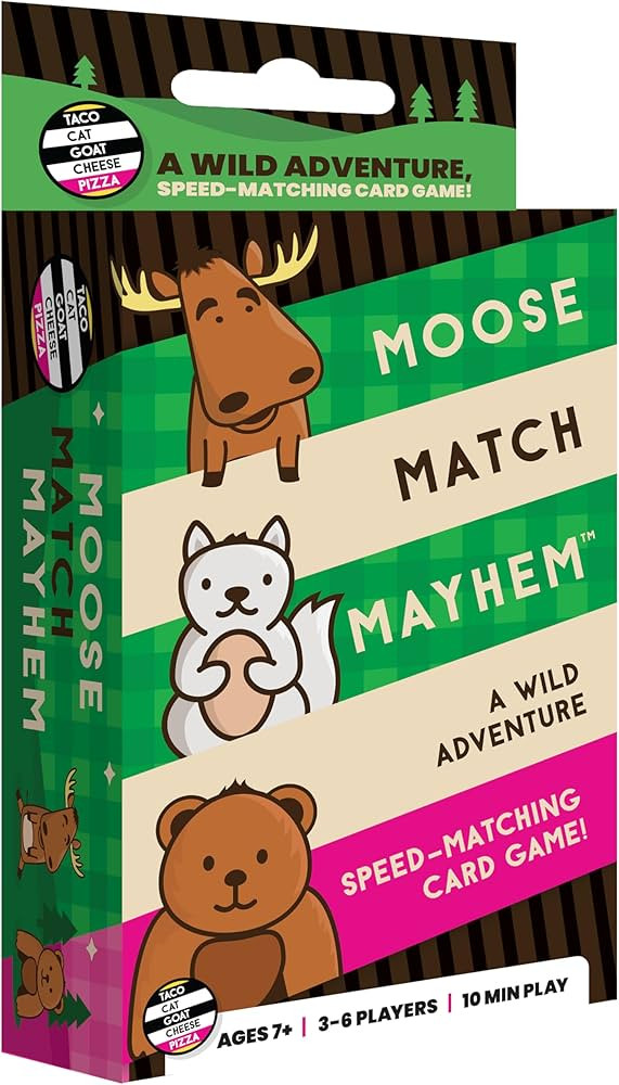 Moose Match Mayhem - by Taco Cat Goat Cheese Pizza – A Wild Adventure, Speed-Matching Card Game... | Amazon (US)