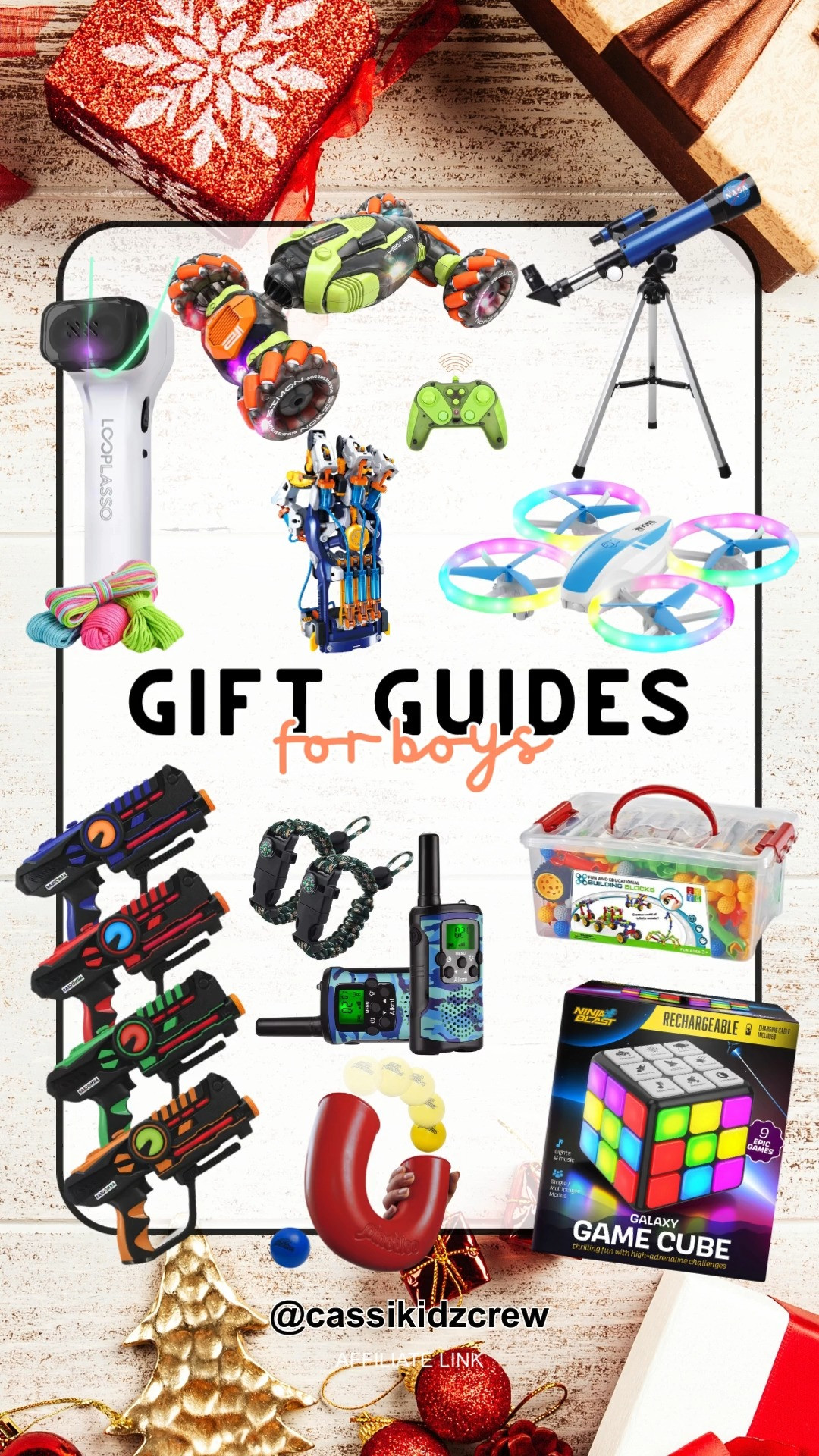 "Exciting gift ideas for boys! From laser tag to telescopes, these picks are perfect for any adventure. Explore more here! 

#giftideas #boytoys #holidayshopping #amazonfinds #stemtoys #outdoorfun #giftguide
"						 

 #LTKGiftGuide #LTKHoliday #LTKKids