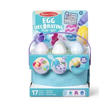 Melissa DougWater Wow Egg Decorating Play Set, Reusable Mess-Free Coloring, Easter Eggs Pretend Play Toy for Preschool Kids Ages 3+ | Walmart (US)