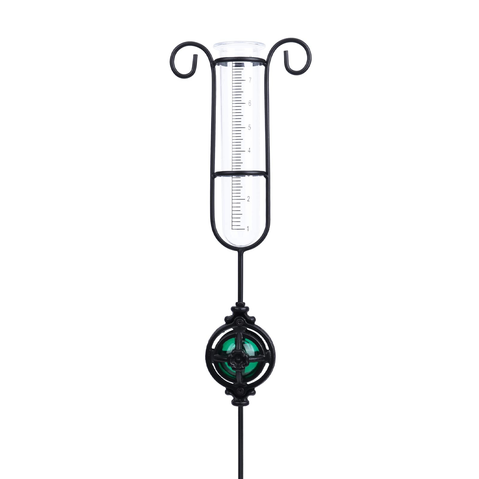 MUMTOP Rain Gauge Outdoor, Metal Gazing Ball Decorative with Stake for Lawn, Yard and Garden(Gree... | Amazon (US)