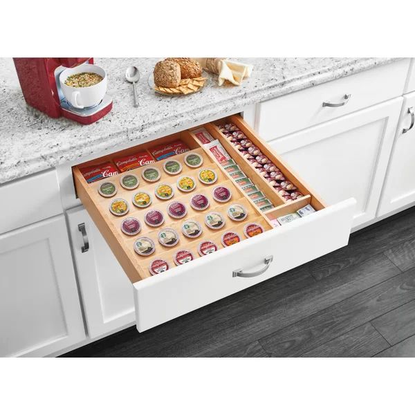 2.375" H x 22" W x 19.75" D Coffee Pod Storage Drawer Organizer | Wayfair Professional