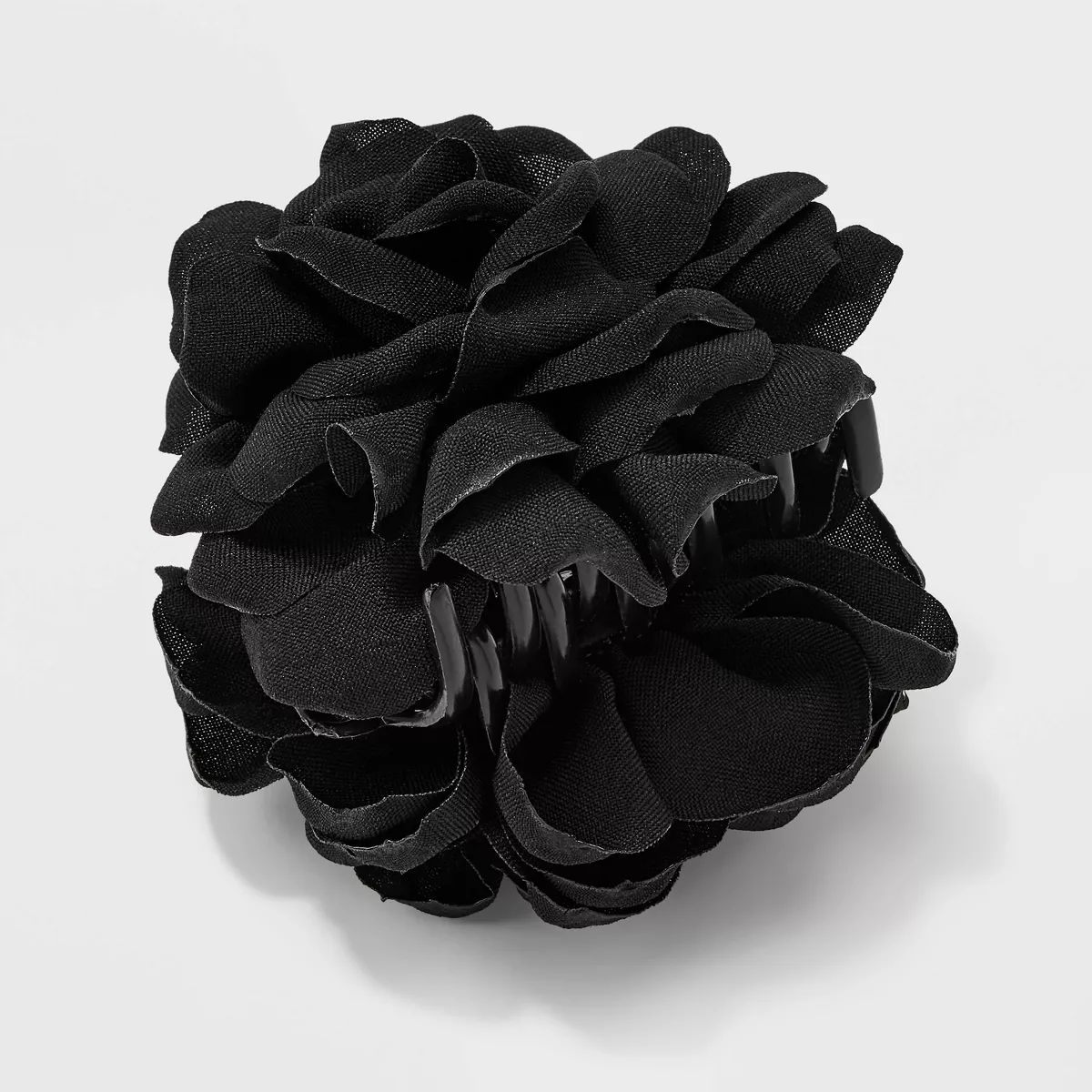 Faux Flower Claw Hair Clip - A New Day™ Black | Target