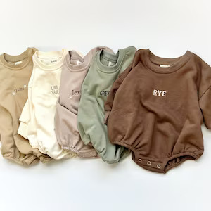 Baby Sweatshirt Romper Personalized Sweatshirt for Infants Neutral Sweatshirt for Baby Newborn Gi... | Etsy (US)