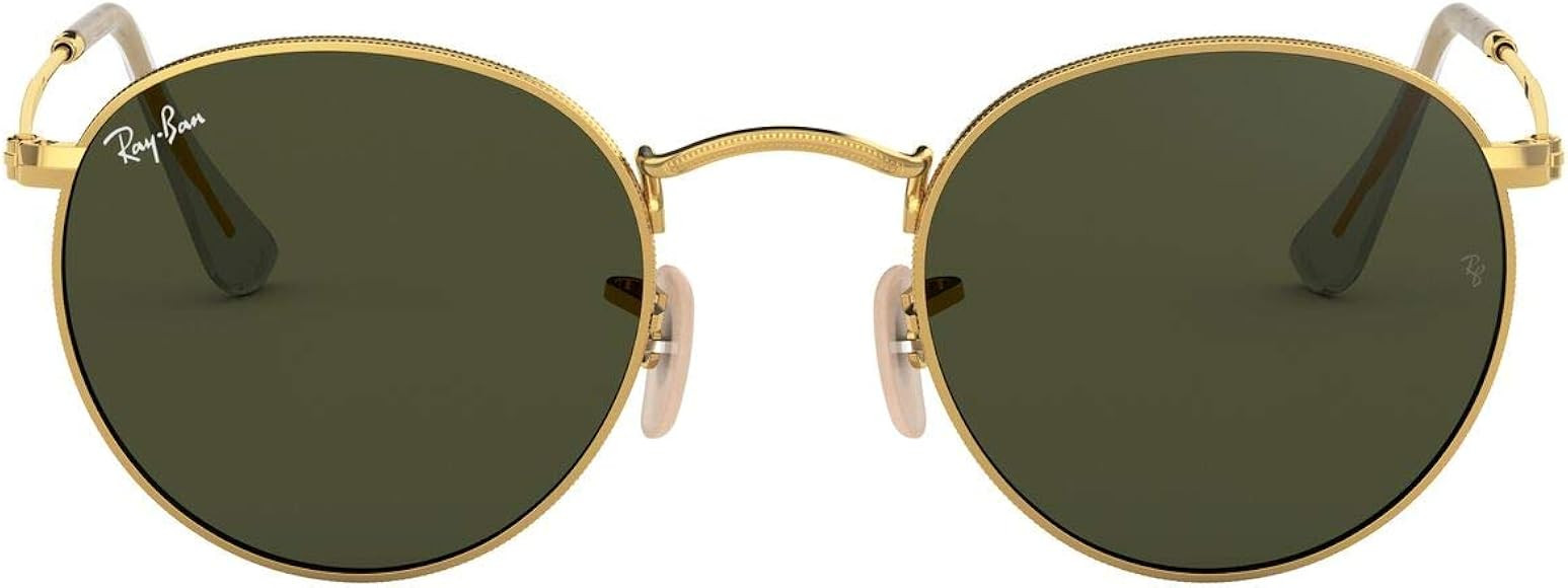 Ray-Ban unisex-adult Rb3447 Round Metal Sunglasses Round Sunglasses | Amazon (US)