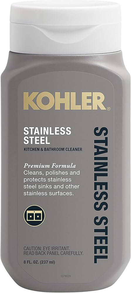 Kohler K-23729-NA Stainless Steel Cleaner, 8 FL Oz | Amazon (US)