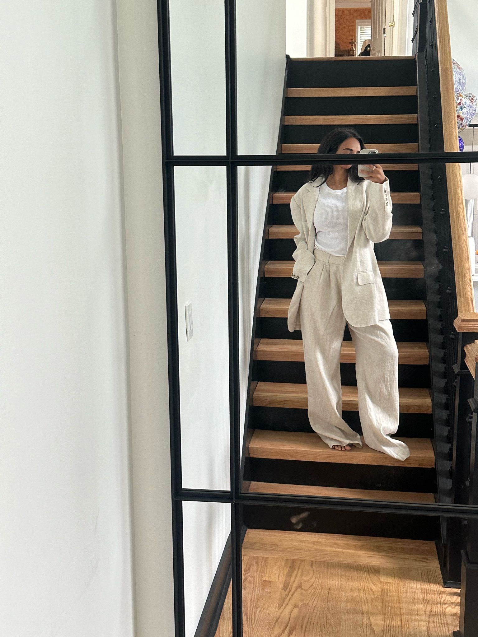 The perfect summer linen suit