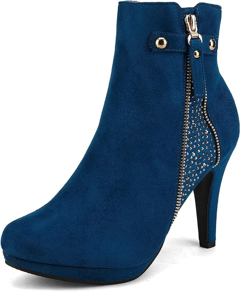 DREAM PAIRS Women's Platform High Heel Ankle Booties | Amazon (US)