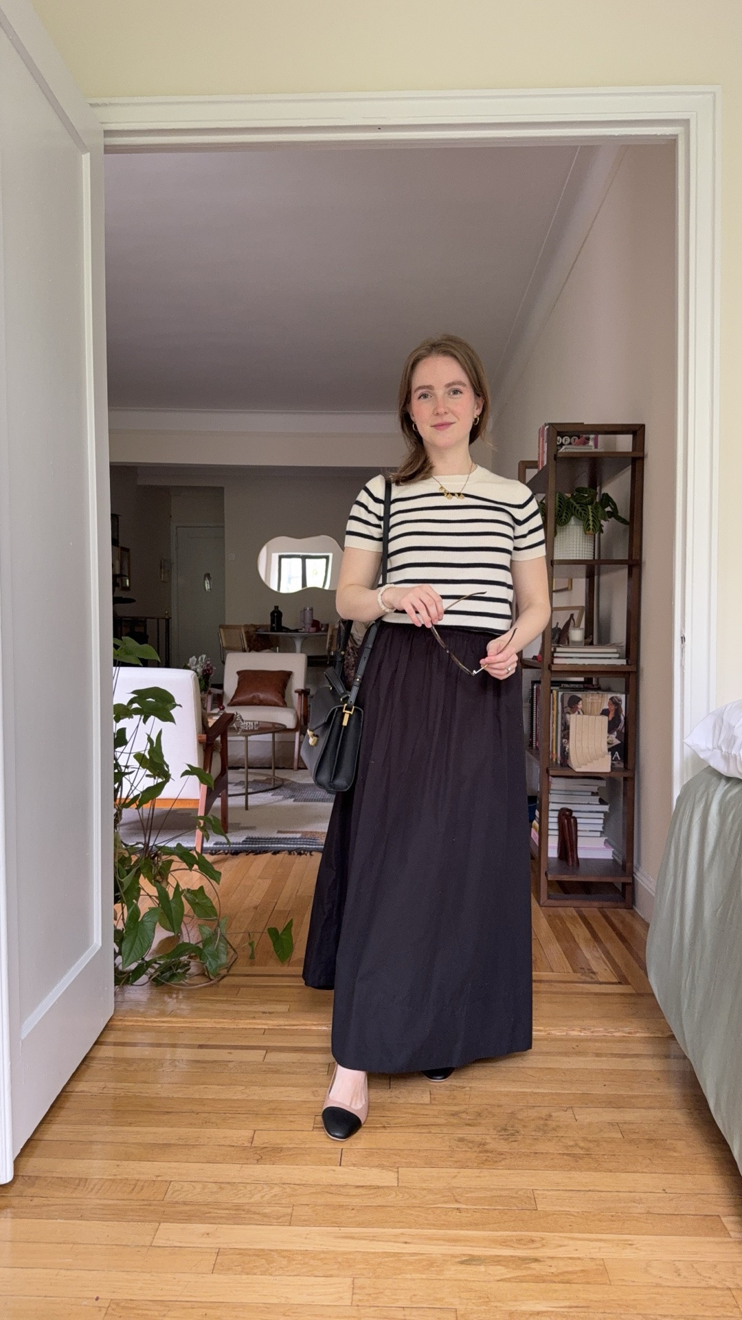 Work wear outfit for spring. Small cashmere sweater tee. Xs cotton skirt. Both free shipping

#LTKWorkwear