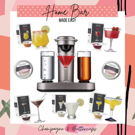🍹Love a good cocktail but not the best home bartender?? I’ve got you covered! This is like a keurig for cocktails! Pop in the pod, pick what liquor you want and done! You can even set the strength of how much liquor you want, which I love!! Tons of cocktails to chose from. Lemon Drops, Espresso martini’s, Cosmo’s, Old Fashions, flavored margaritas, etc!!

#homebar #home #bar #bartesian #kitchen #partymusthaves 

#LTKmens #LTKhome