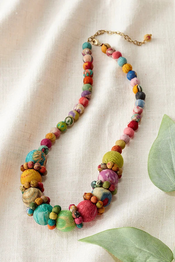 Kantha Statement Necklace | Coldwater Creek