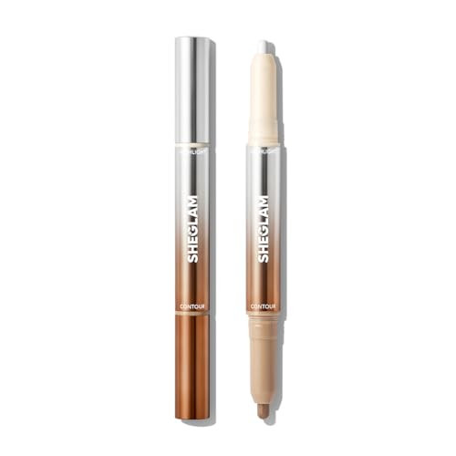 SHEGLAM Fine Line 2-In-1 Nose Contour & Highlight Pen Long Lasting Waterproof Cream Bronzer & Highlight Sticks-Buff | Amazon (US)
