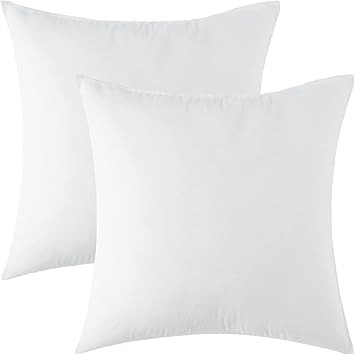 MIULEE Set of 2 Throw Pillow Inserts, Hypoallergenic Stuffer Pillow Inserts Decorative Square Pre... | Amazon (US)