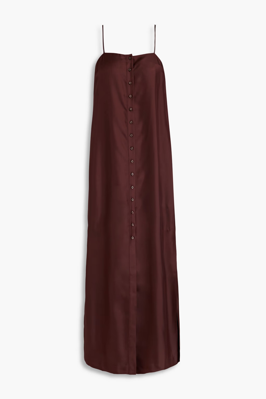 Vabea silk-twill midi dress | The Outnet (US and CA)