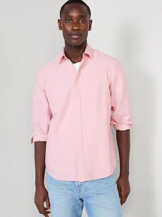 Regular-Fit Non-Stretch Everyday Oxford Shirt for Men | Old Navy (US)