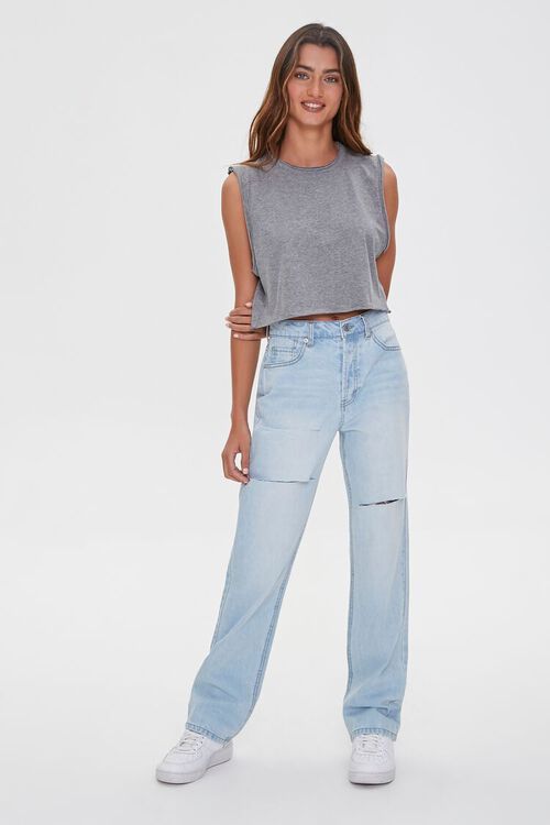 Ripped Wide Leg Jeans | Forever 21 (US)