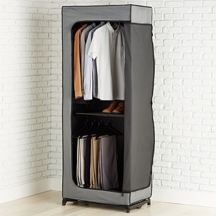 Double Hang Clothes Closet Charcoal | The Container Store