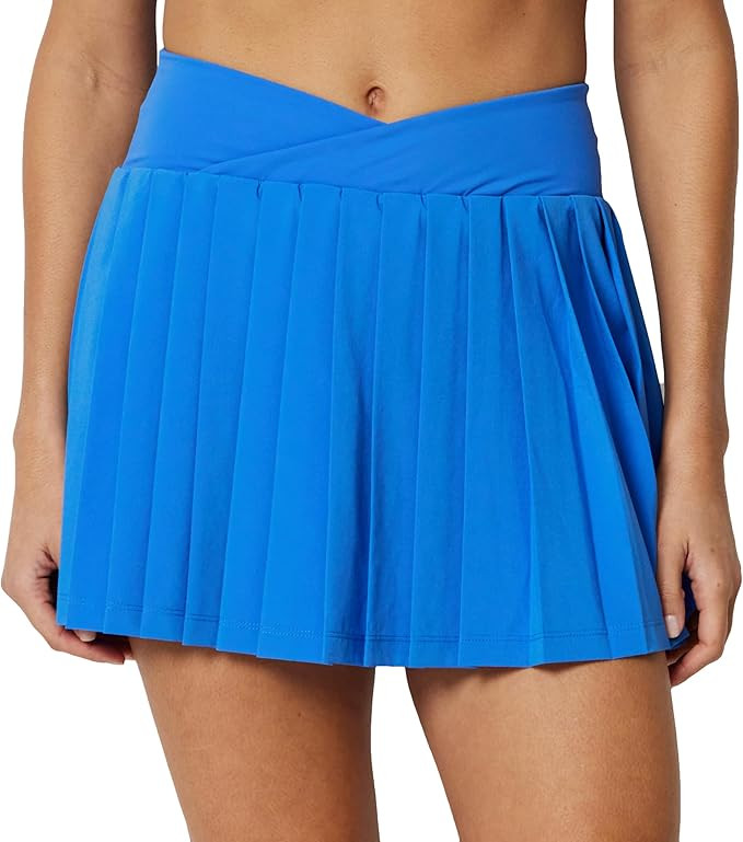 Amazon Essentials Women's Performance Stretch Woven Pleated Tennis Skirt with Built-in Shorts and... | Amazon (US)
