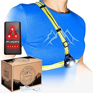 AVANTO PRO Chest Light, Original, USB-C Rechargeable, Running Lights for Runners, 500lm Adjustabl... | Amazon (US)