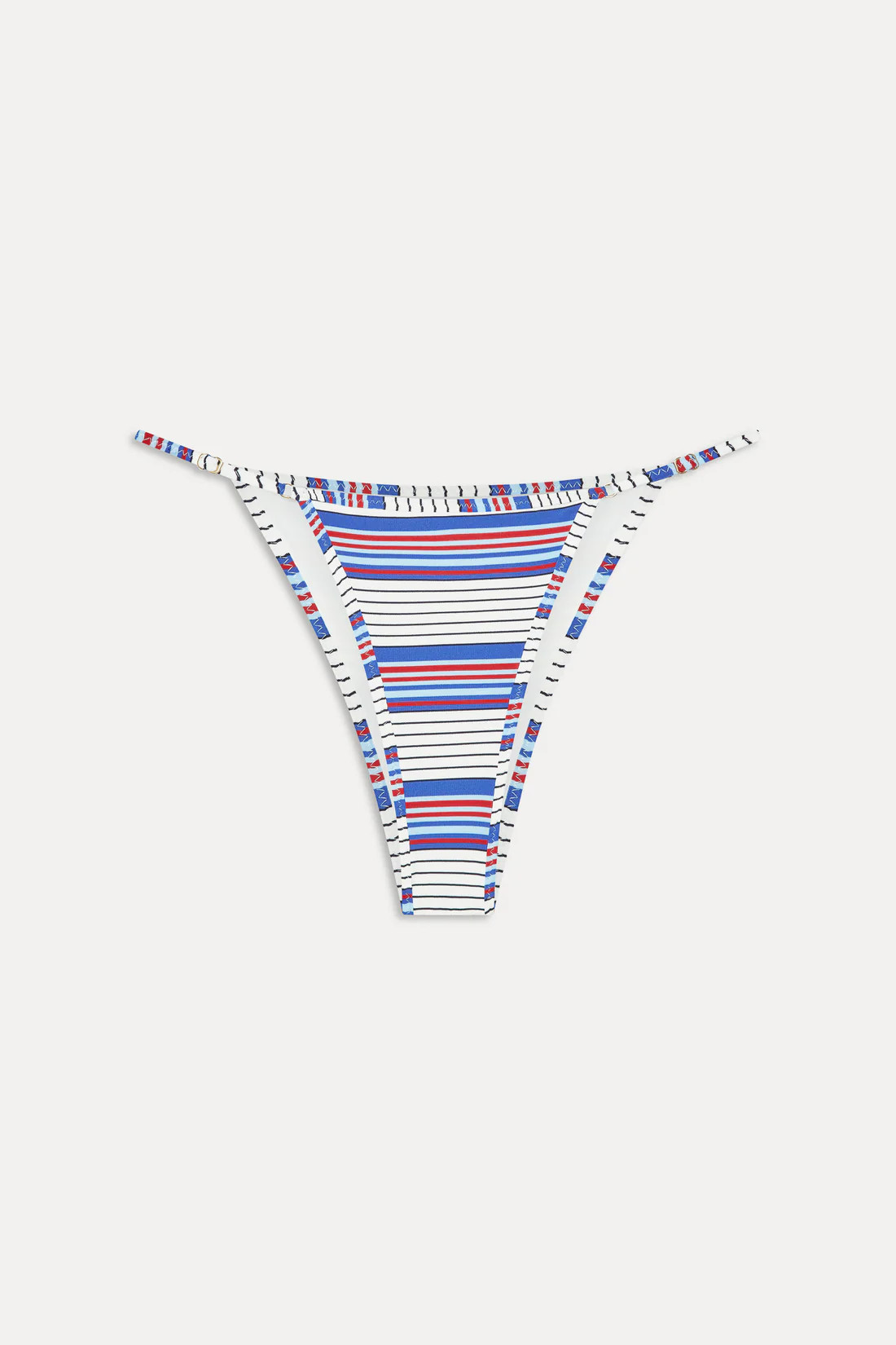 Luna Striped Bikini Bottom - St. Tropez Stripe | Frankies Bikinis