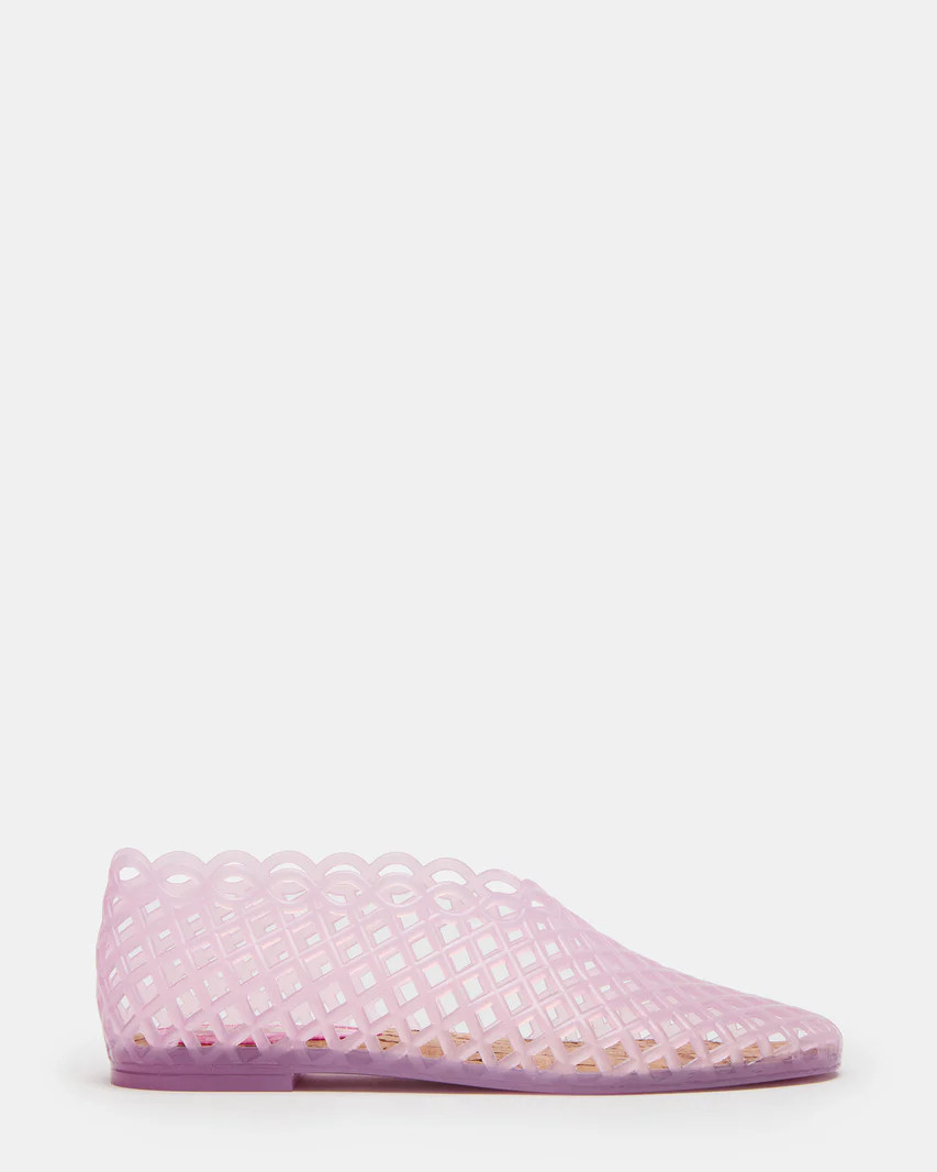 GROVE Pink Square-Toe Jelly Women's Flat | Steve Madden (US)
