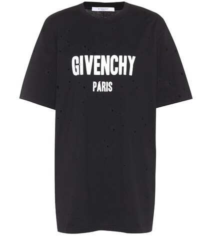 Distressed cotton T-shirt | Mytheresa (FR)