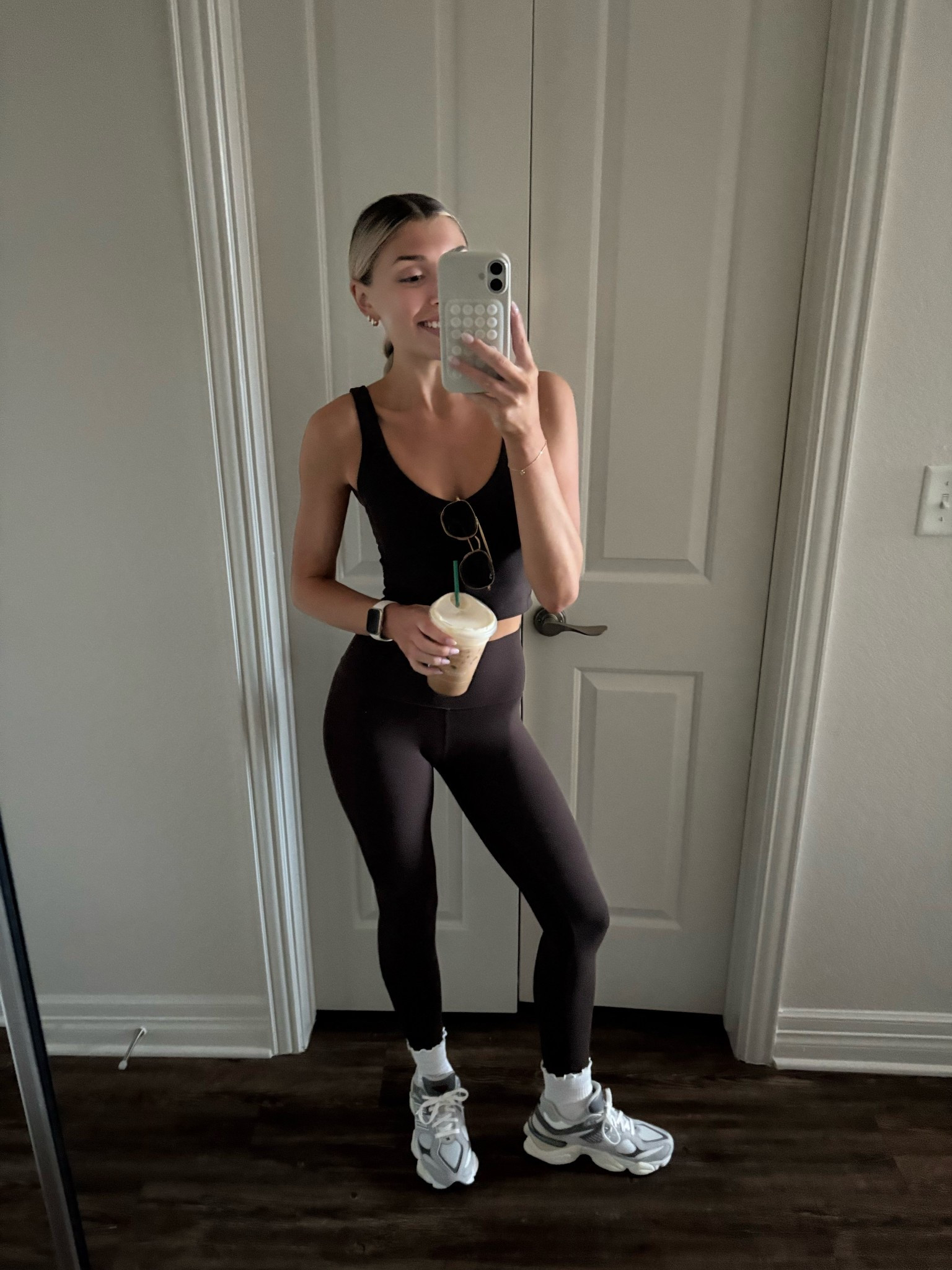 my go-to activewear! the align leggings are my absolute favorite and I love it in brown for fall. paired with my new FAVORITE sneakers- the new balance 9060’s. perfect for running, waking & everyday 👟✨🤎

#LTKActive #LTKShoeCrush #LTKStyleTip