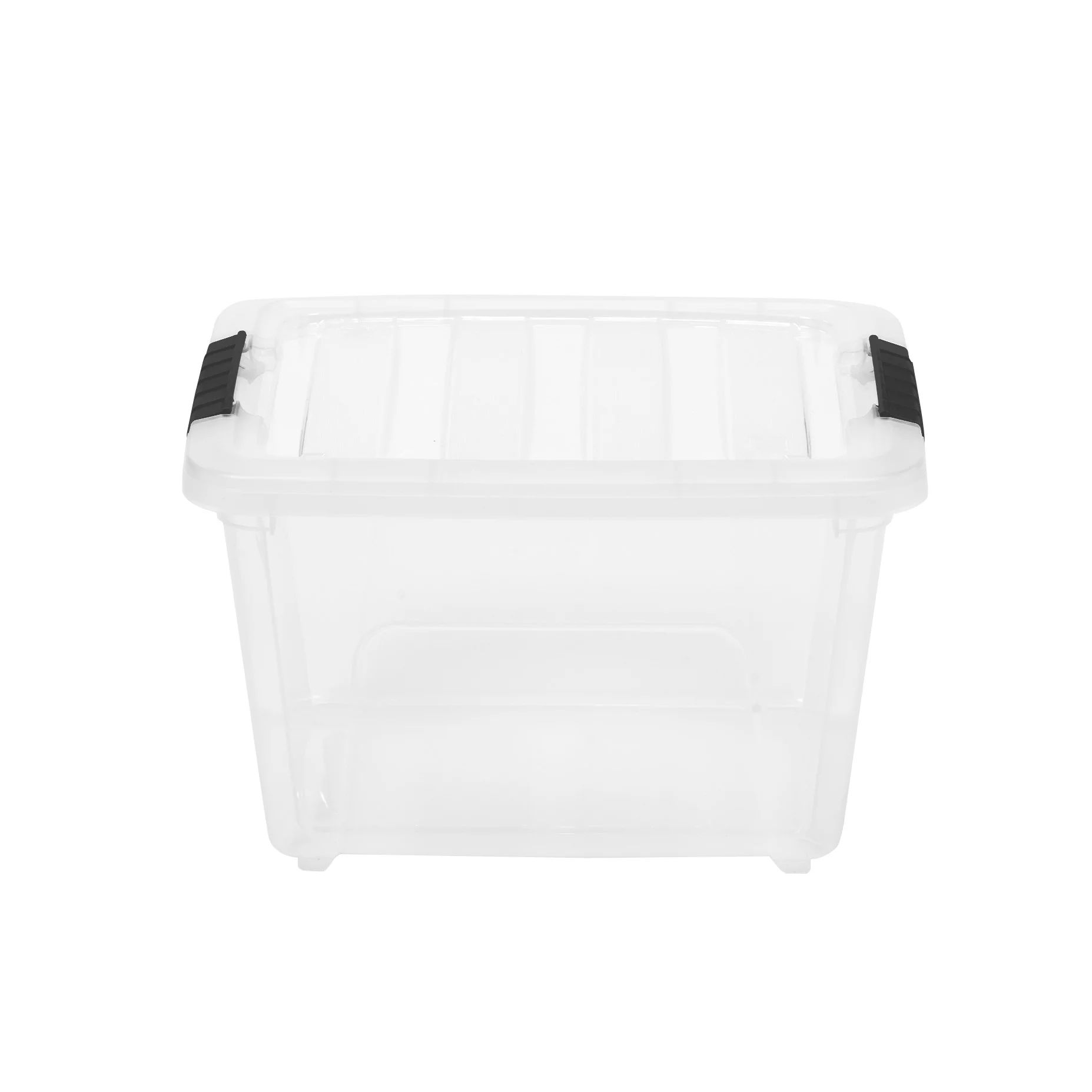 IRIS USA, 17 Quart Stack & Pull Clear Plastic Nesting Black Latching Storage Container [ Pack of ... | Walmart (US)
