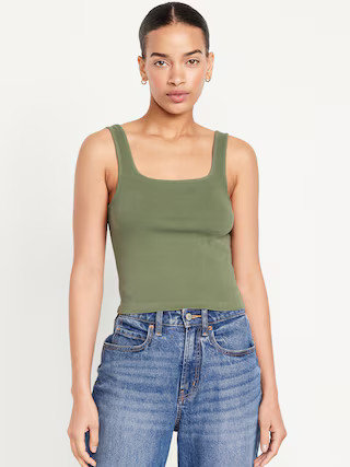 Ultra-Crop Rib-Knit Tank Top | Old Navy (US)