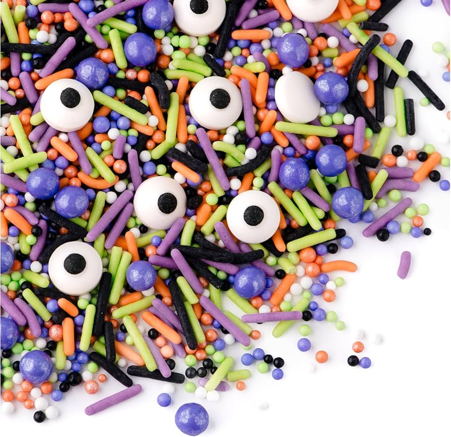 Sweets Indeed Halloween Sprinkles, Candy Eyeballs, Edible Sprinkle Mix, Perfect for Cake Decorati... | Amazon (US)