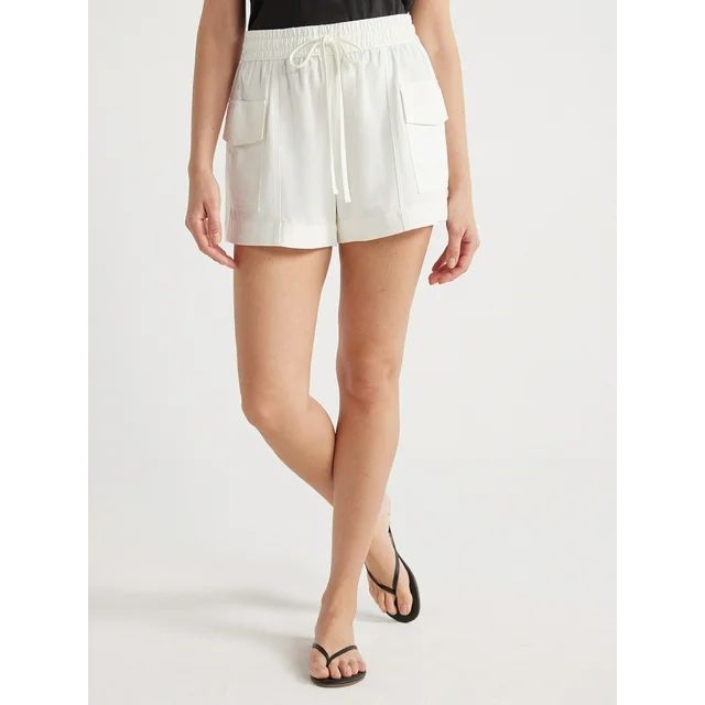 Free Assembly Women’s Utility Pull-On Shorts, 3.5” Inseam, Sizes XS-XXL - Walmart.com | Walmart (US)