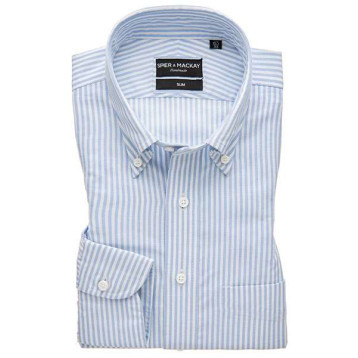 Blue University Stripe - Lightweight Oxford | SPIER & MACKAY