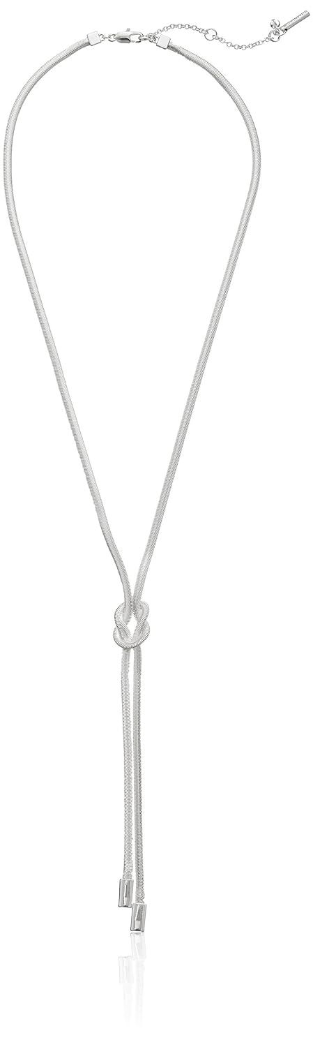 Kenneth Cole New York Knot Silver Y-Shaped Necklace, 24" | Amazon (US)
