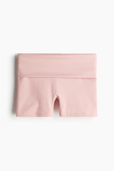 H & M - Sport-Radlershorts mit SoftMove - Rosa - Sportswear | H&M (DE, AT, CH, NL, FI)