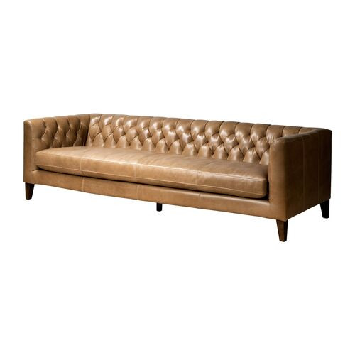 Hayes Leather Sofa, Dakota Warm Taupe | One Kings Lane