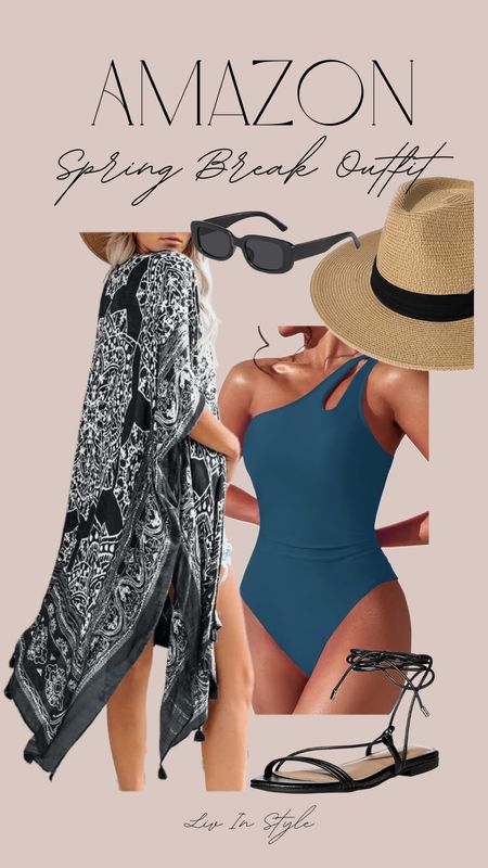 Amazon swimwear outfit idea, vacation outfit, resort wear.

#LTKswim #LTKtravel #LTKfindsunder50
