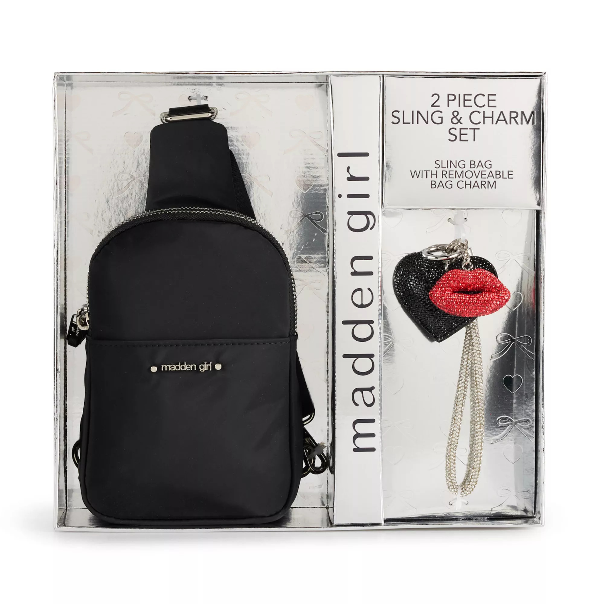 madden girl Sling Bag & Charms Gift Set | Kohl's