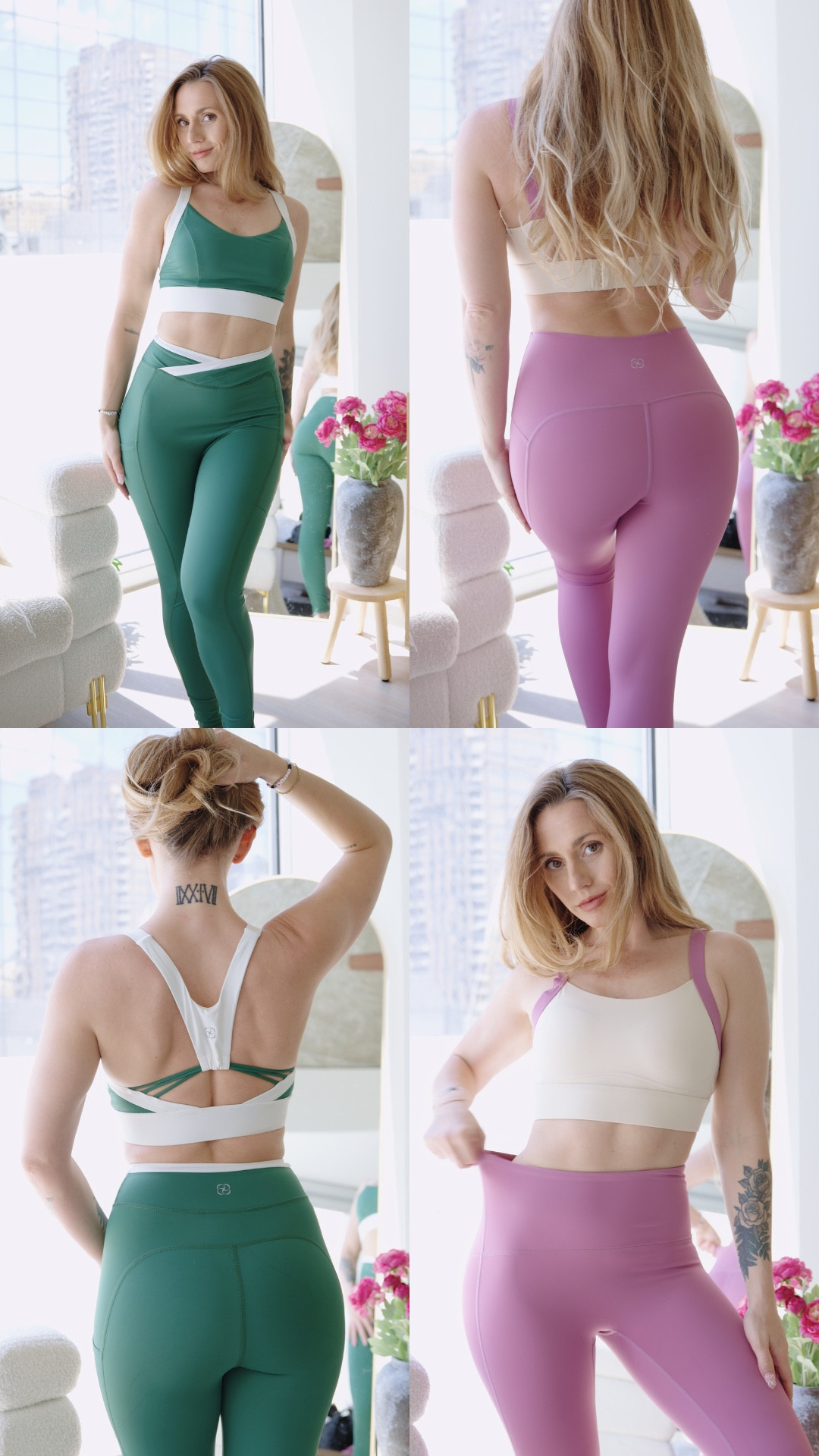 New activewear sets!! Cute green sports bra and leggings and a purple pink athletic set! 🫶🏼🩷🤭 so stretchy and comfortable! #athleticwear #activewear #workoutset 

#LTKPetite #LTKStyleTip #LTKActive