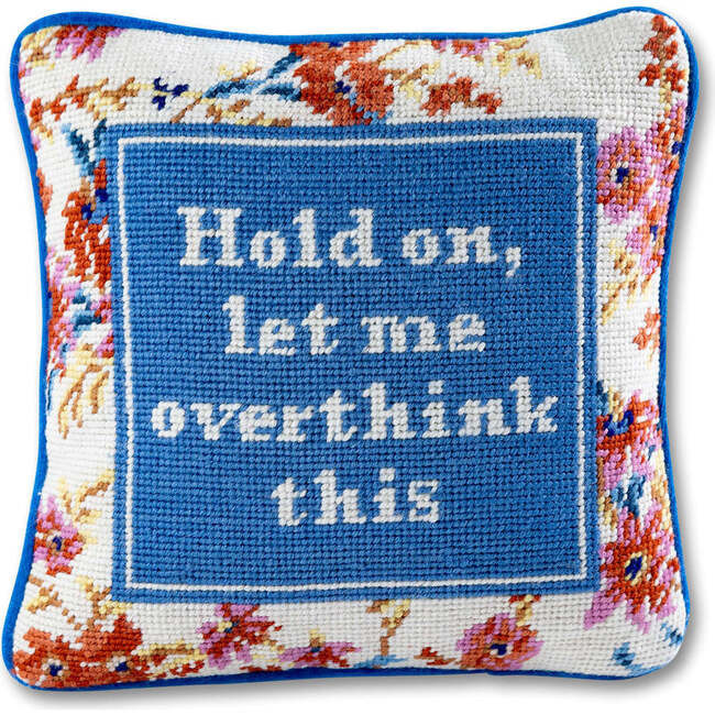Furbish Studio | Overthink Needlepoint Pillow | Maisonette | Maisonette
