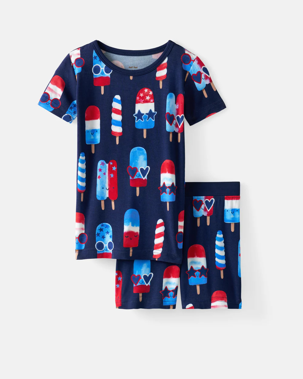 Sparkle Treats Two-Piece Short Sleeve & Shorts Pajama Set | Little Sleepies